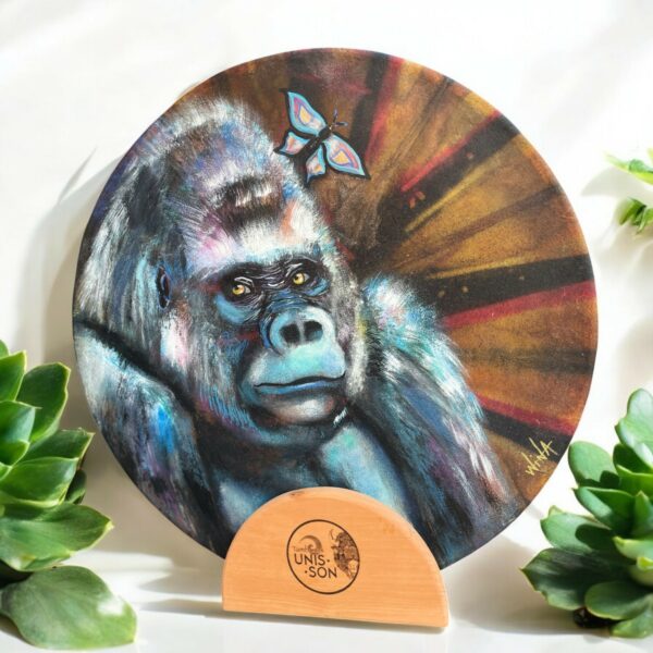 Tambour chamanique Unis-son peint #008
